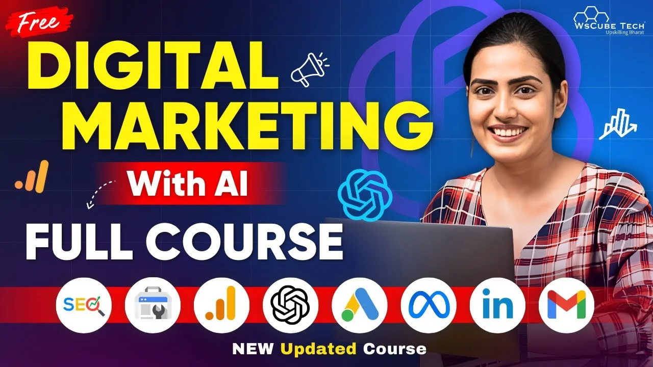 [Language 🇮🇳]Digital Marketing with AI Full Course for Beginners in 5 Hours - 2025 Updated [No Experience Needed]