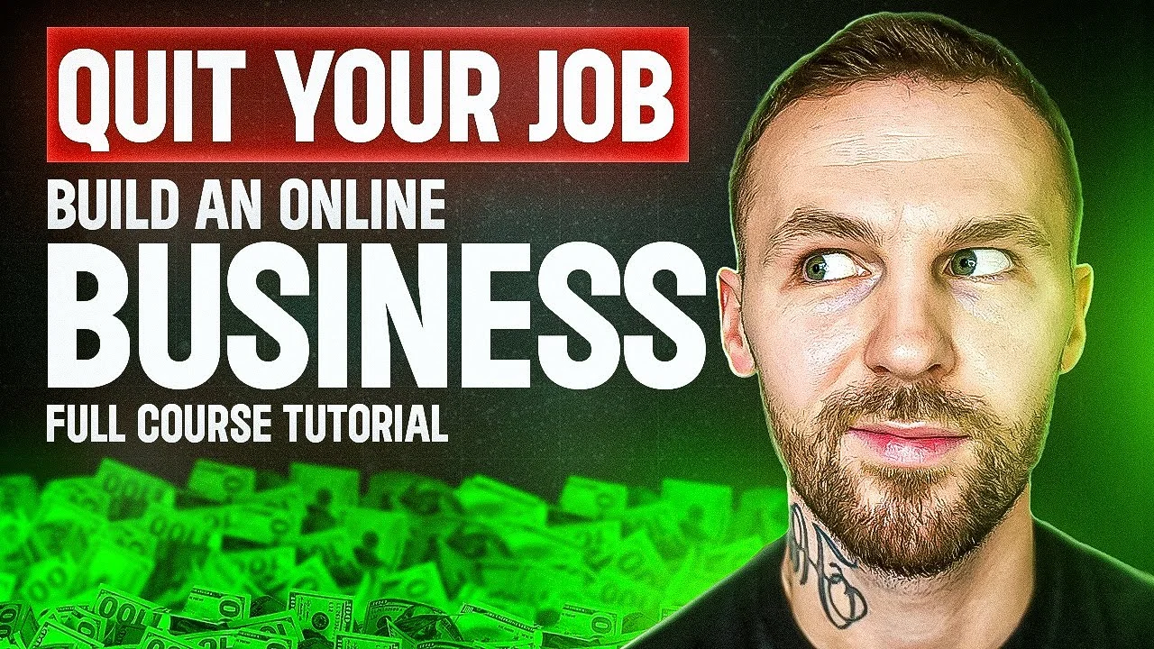 [Language 🇺🇸]Quit Your Job & Build An Online Business – FULL COURSE TUTORIAL Part 1