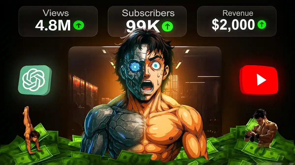 🇮🇳 Make Viral Self Improvement Fitness & Motivation Videos with AI | YouTube Automation – Full Course