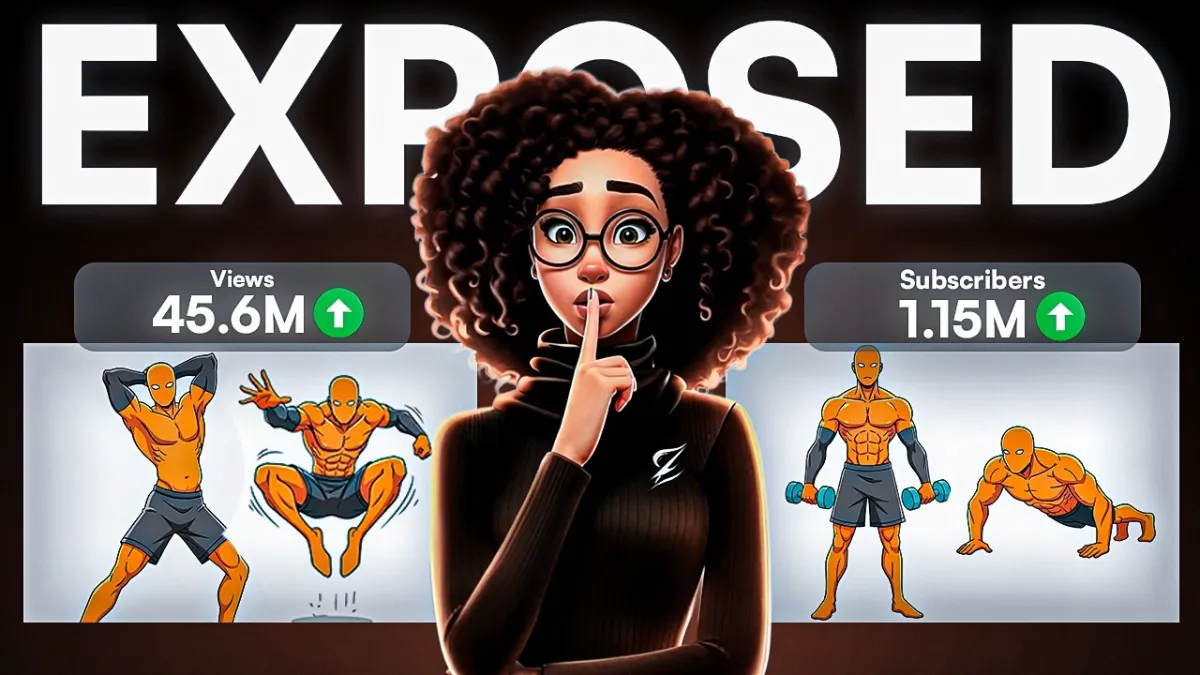 🇺🇸 The SECRET to Creating a VIRAL Faceless Fitness Channel With AI