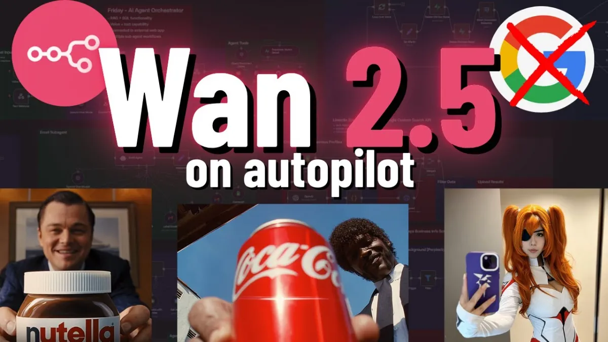 🇺🇸 Wan 2.5 (the Veo 3 Killer) is NOW in n8n full tutorial & template