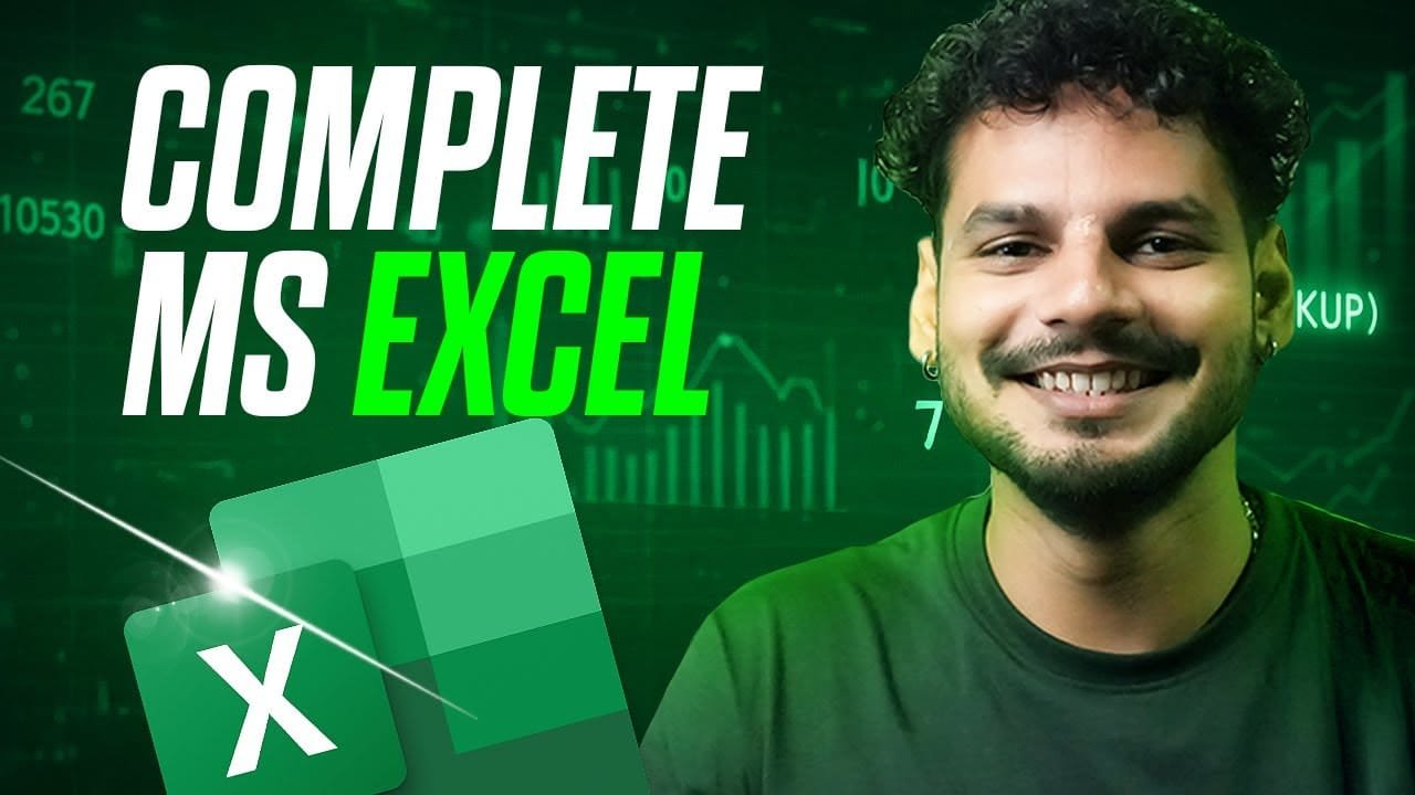 Complete MS Excel course for Data Analyst | Job Oriented