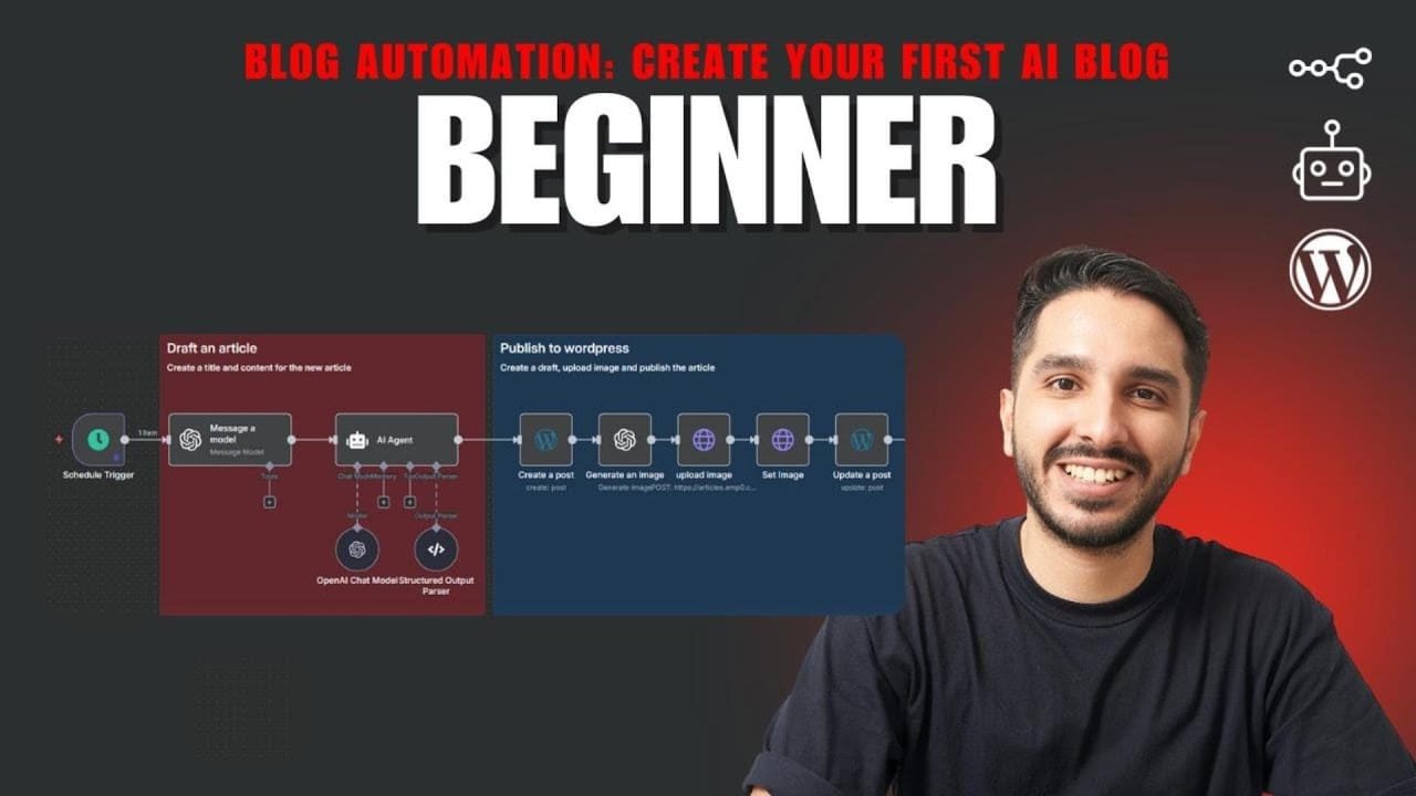 n8n Beginner Tutorial: Automate SEO Blogging with AI