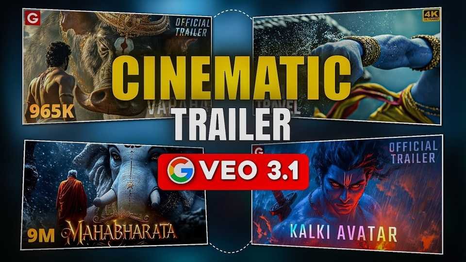🇺🇸 How to Create a Cinematic Movie Trailer with AI | Higgsfield VEO 3.1 Tutorial