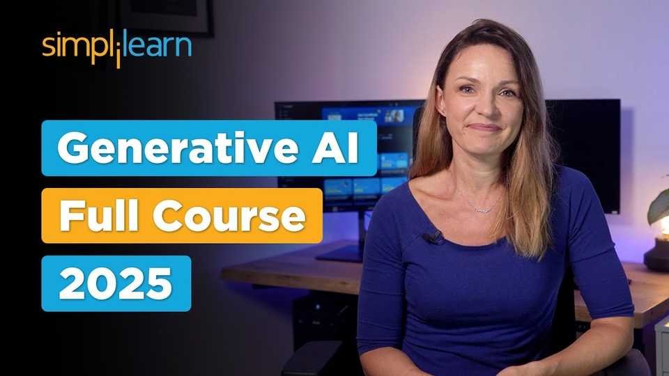 🇺🇸 Generative AI Full Course 2025 | Gen AI Tutorial For Beginners | Generative AI Course | Simplilearn