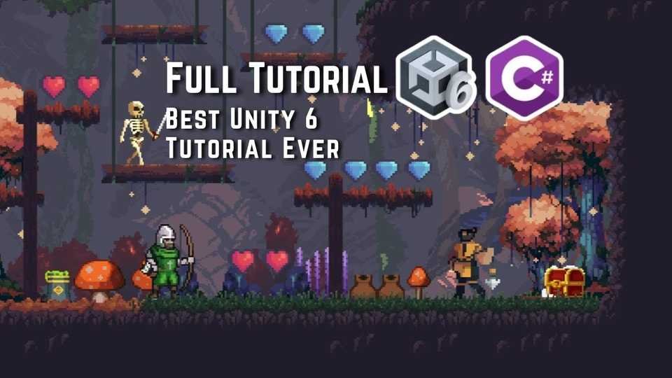 🇺🇸 Full Course on How to Make a 2D Game in Unity with C# -Beginners & Intermediate(Unity 6 Tutorial)