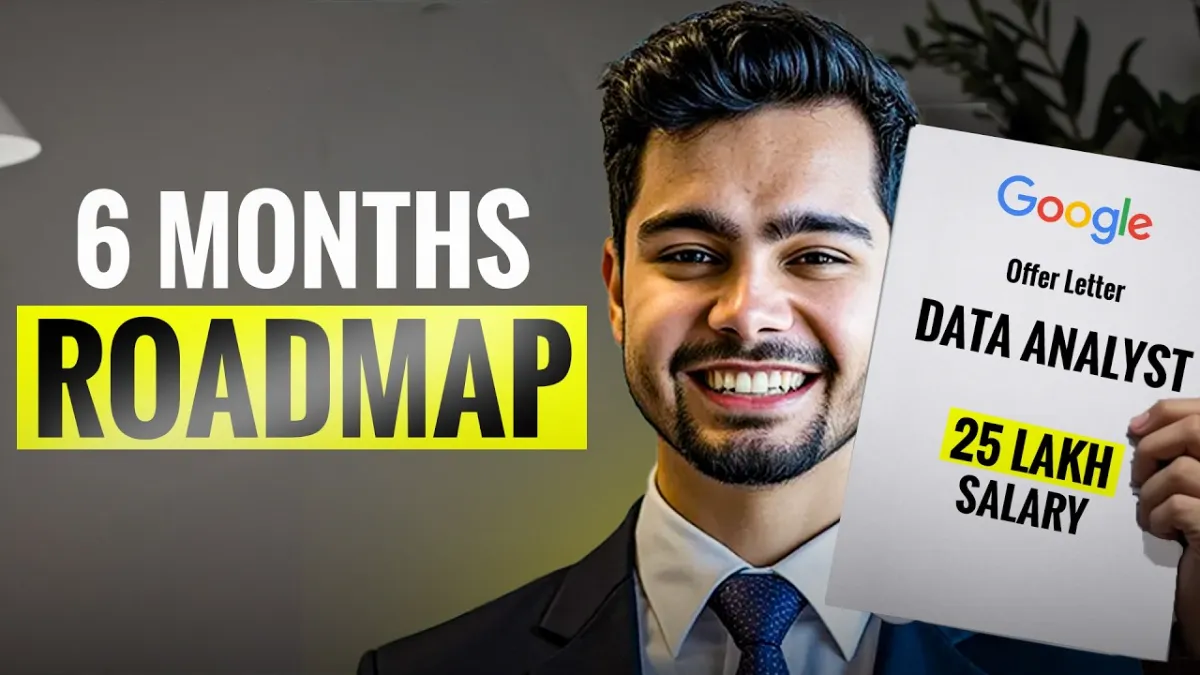 🇮🇳 Zero to Data Analyst – Complete 6 Month Roadmap (Start in 2025)