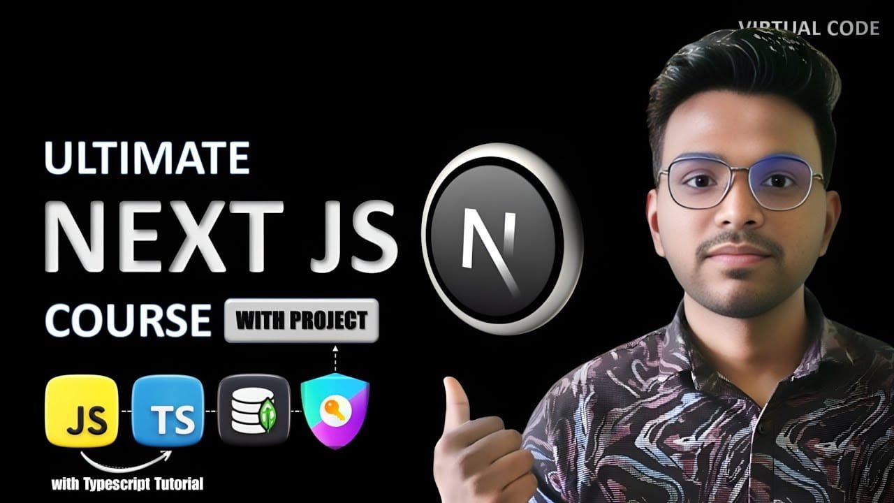 🇮🇳 Next.js Full Course in Hindi | Learn Everything + Build 2 Projects + Typescript Tutorial