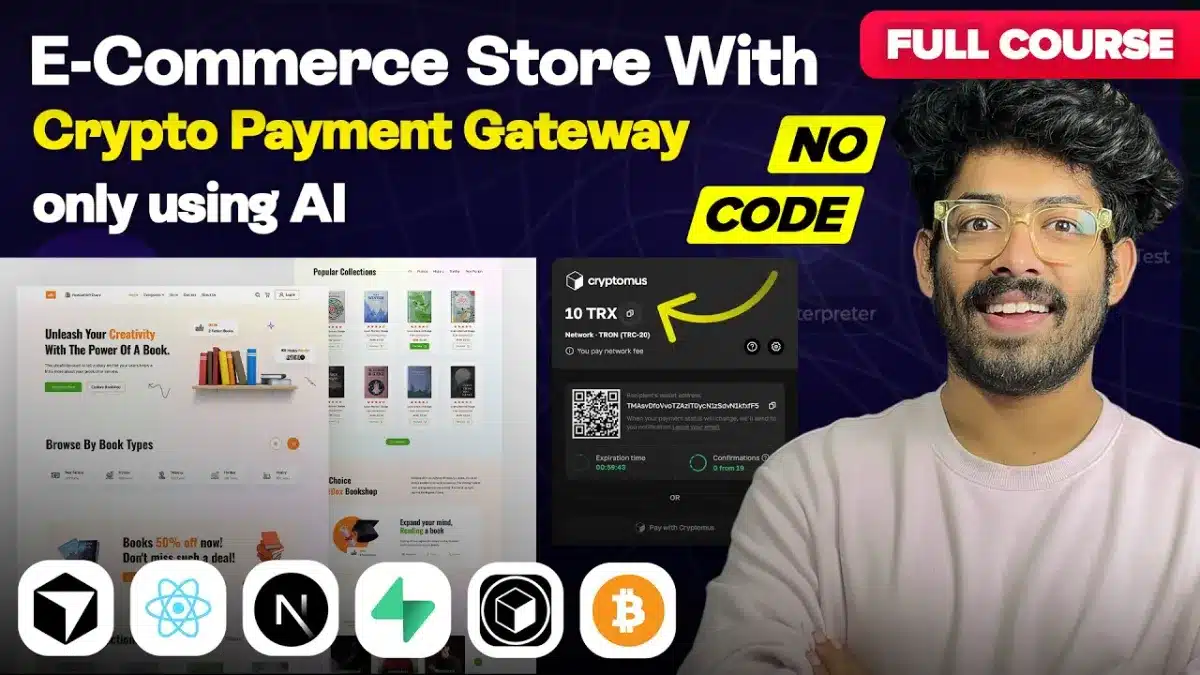 🇺🇸 Build E-Commerce Store With Crypto Payment Gateway Using AI | Full Course (FREE)