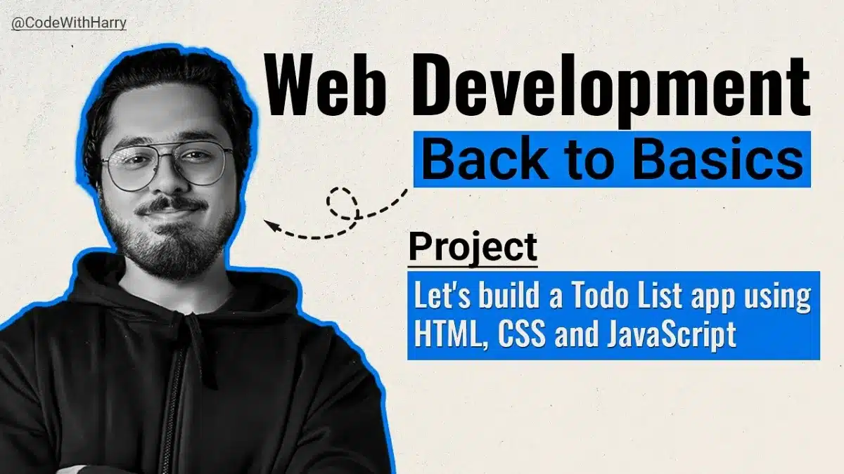 🇮🇳 Todo List App Using HTML, CSS and JavaScript | Back to Basics Web Development Project