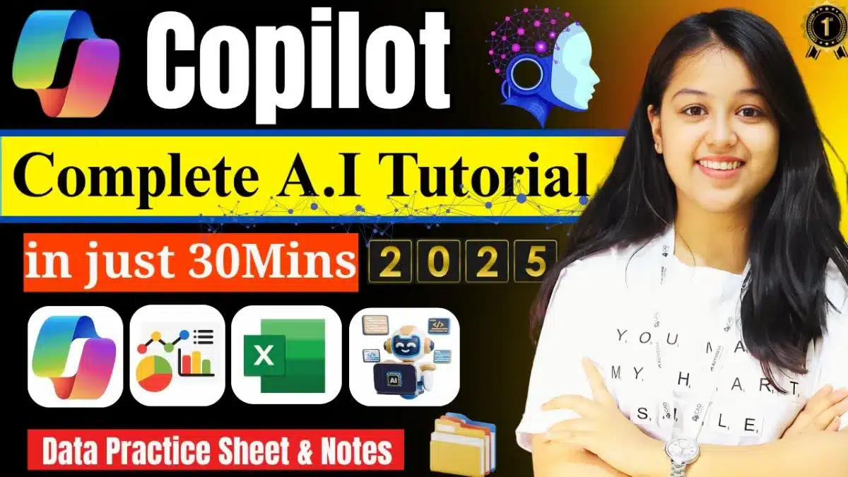 🇮🇳 Microsoft Copilot in Excel – Full Tutorial for Beginners with New Features (2025 Guide)