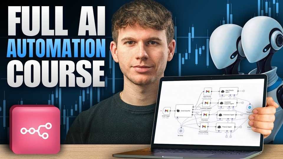 🇺🇸 N8N FULL COURSE 12 HOURS (Build Al Agents & Automate Workflows)