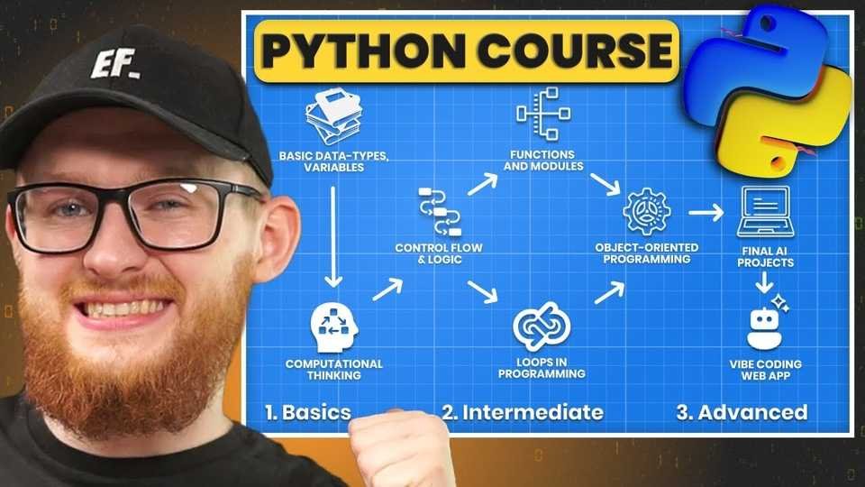 🇺🇸 Python Full Course For Beginners (Learn How To Code in 2025)