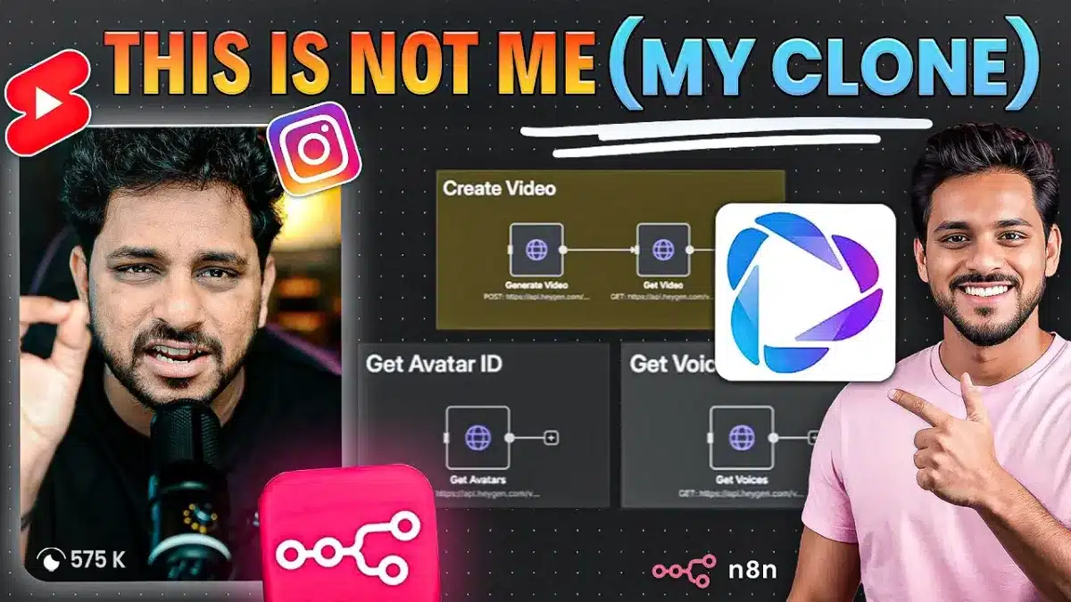 🇮🇳 Create your next Viral Video with Heygen and N8n – Ai agent