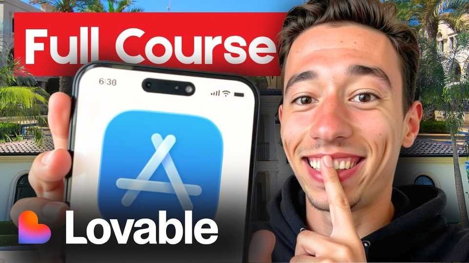 🇺🇸 I Built an iOS + Android App in Lovable – Full 6h Course