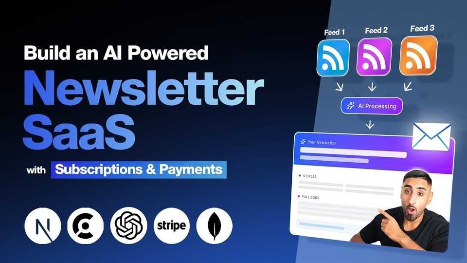 🇺🇸 Lets build an AI Newsletter SaaS with Next.js 16! (MongoDB, Prisma, OpenAI, AI SDK, Clerk, Stripe)
