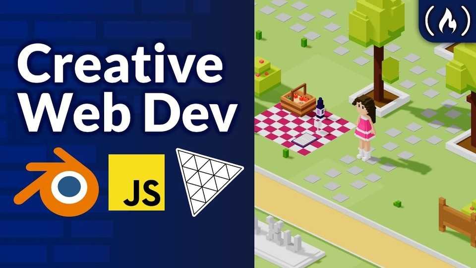🇺🇸 Creative Web Development with Three.js and Blender – 3D Portfolio for Beginners