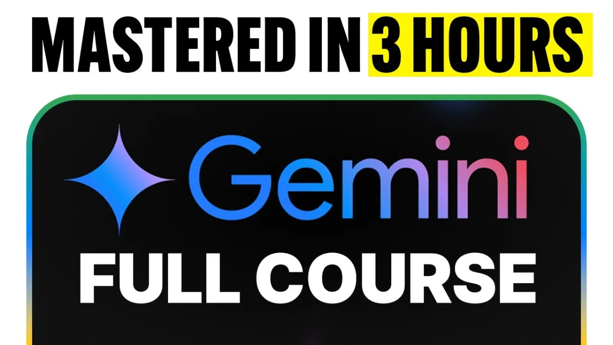 🇺🇸 Google Gemini FULL COURSE 3 HOURS (Build & Automate Anything)