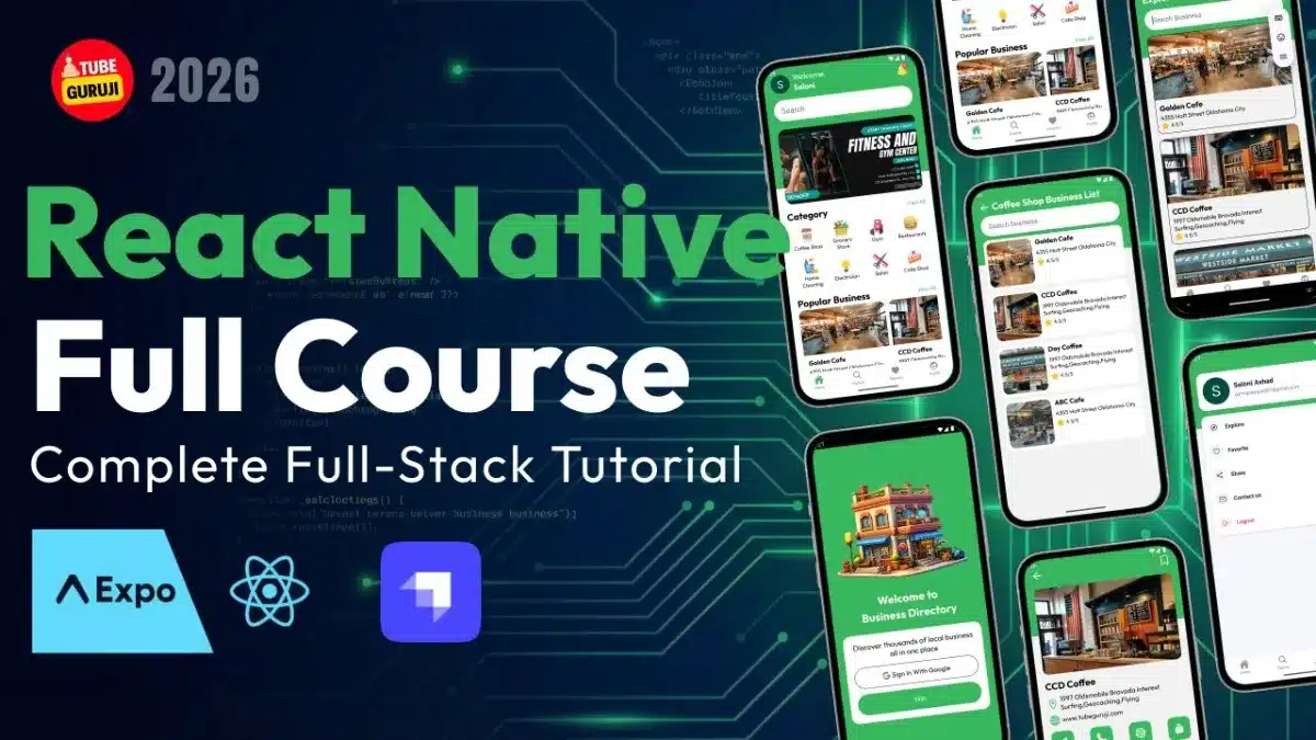 🇺🇸 Full Stack React Native From Zero to Production | Full Stack React Native Course
