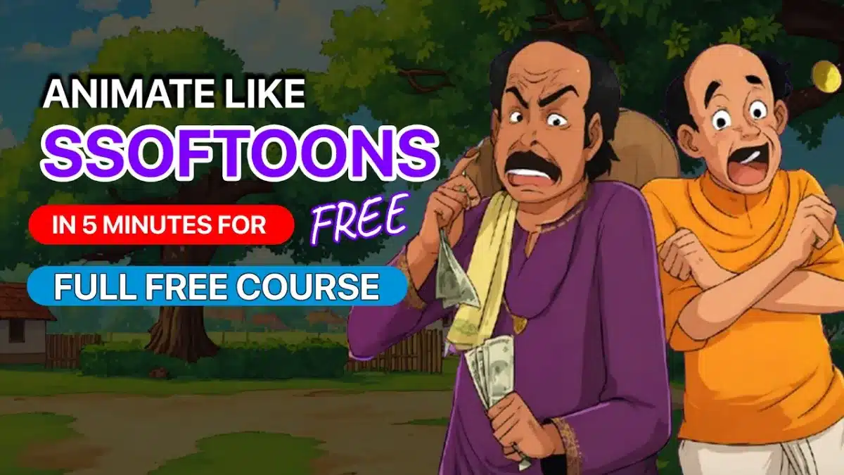 🇮🇳 How To Make Moral Stories like Ssoftoons Full FREE Course | AI Animation 
