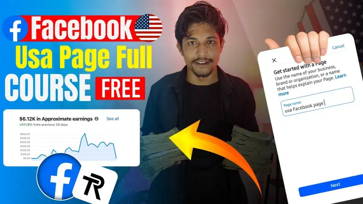 🇮🇳 Facebook USA Page Full Course | Step-by-Step Guide (Free)