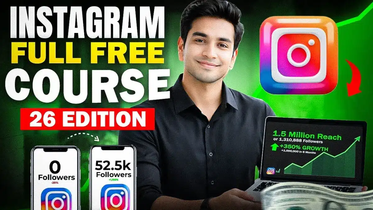 🇮🇳 Instagram FREE Course 2026  Agency-Level Training to Grow Fast on Instagram