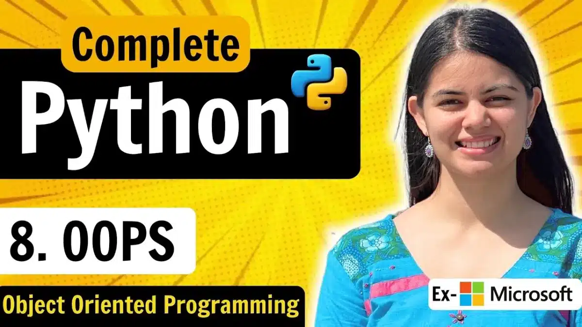 🇮🇳 OOPS in Python | Object Oriented Programming | Classes & Objects | Python Full Course | Lecture 8