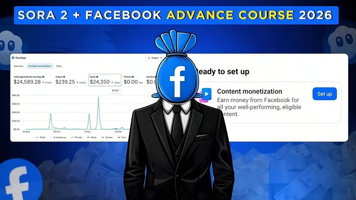 🇮🇳 SORA 2 & Facebook Copy Paste Advance Course 2026 Facebook Content Monetization A To Z
