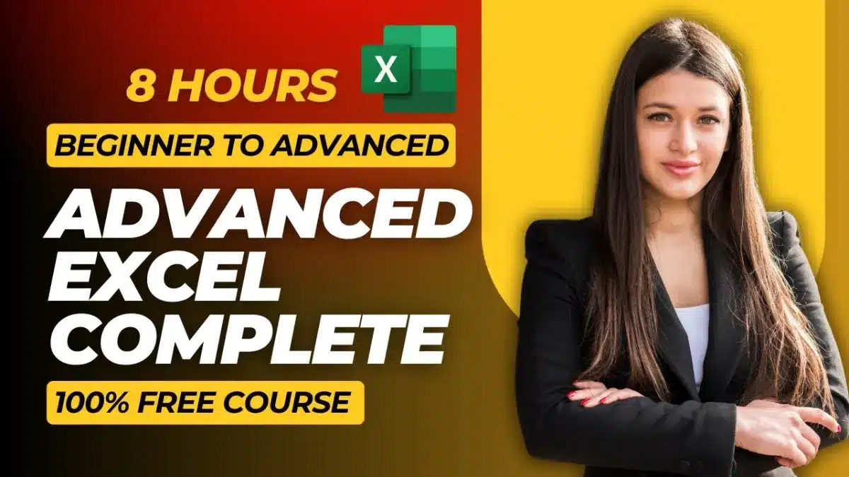 🇮🇳 Advanced Excel Full Course 2026 in 8 Hours | Excel for Jobs, Data & Business
