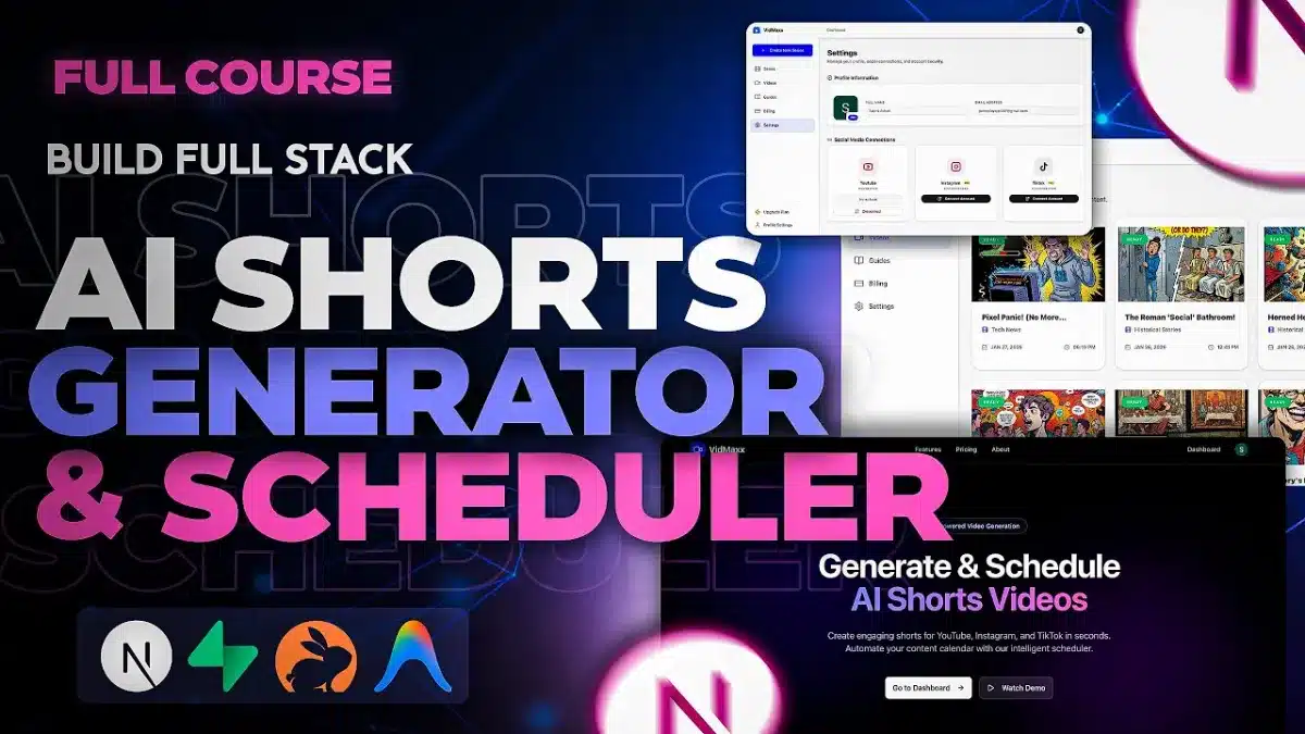 🇺🇸 Full-Stack AI Short Video Generator & Auto Scheduler App (Next.js + Google Antigravity)