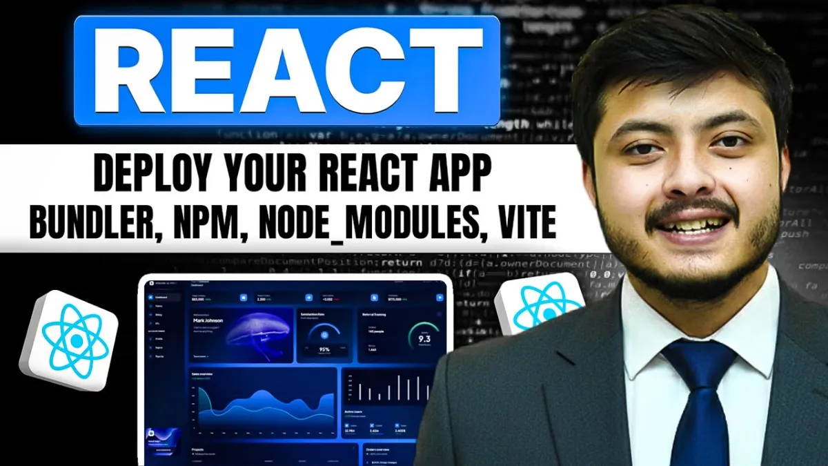 🇮🇳 React + Vite Complete Setup and Deployment | npm , Plugins, node, Bundlers | ReactJS Full Course 3