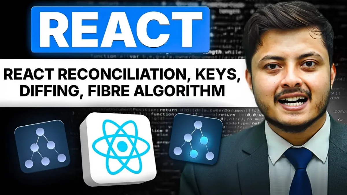 🇮🇳 How React works under the Hood | React reconciliation, fibre , diffing , key| ReactJS Full Course 6
