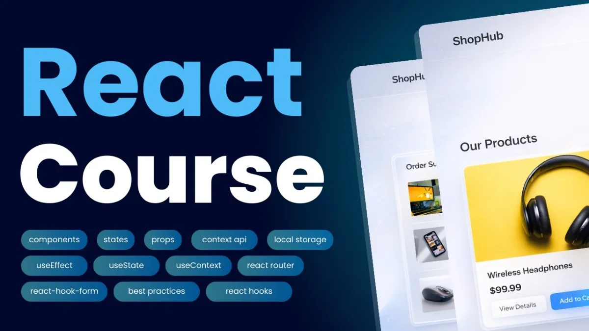 🇺🇸 ReactJS Full Course 2026 | Build and Deploy a Beginner Ecommerce Website using React