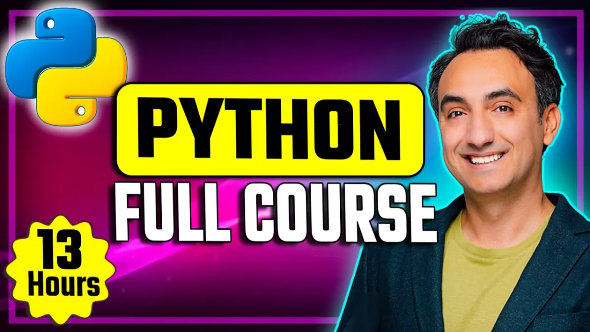 🇺🇸 Python Full Course for Beginners (13 Hours) – From Zero to Hero