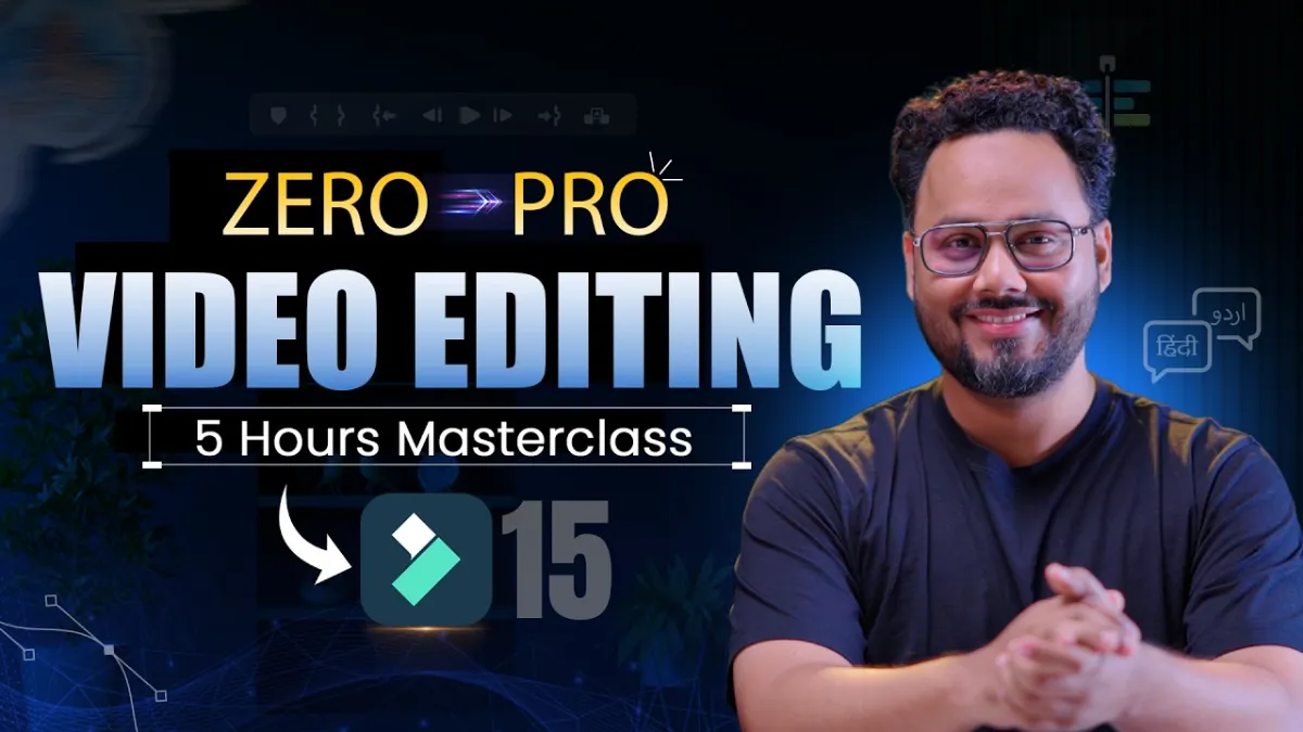 Learn Video Editing from Zero to Pro : Filmora 15 Full Course 2026