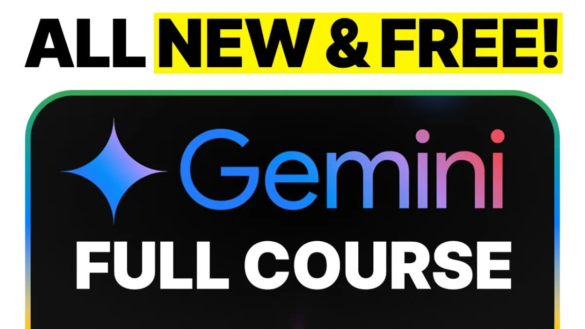 🇺🇸 Google Gemini FULL COURSE 3 Hours: (Build & Automate Anything)