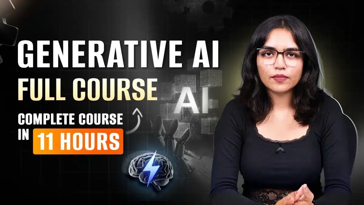 🇺🇸 Generative AI Full Course Free | Gen AI Complete Course 2026