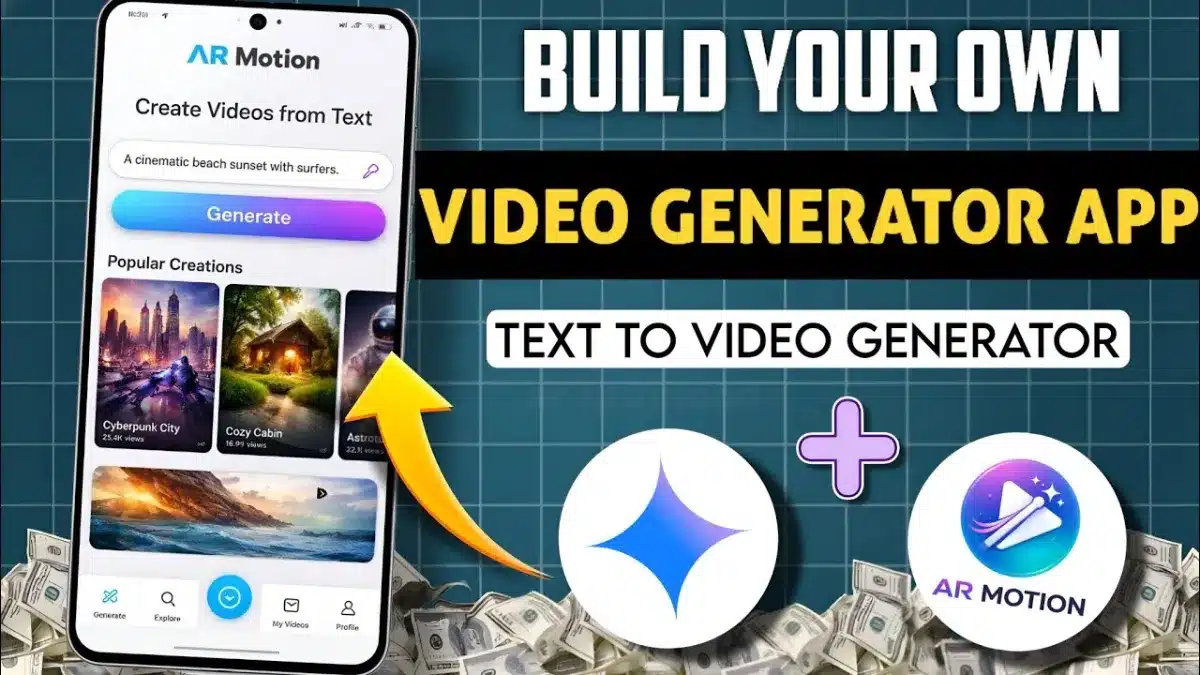 Create Your Own AI Video Generator App | Text to Video Generator App | No Coding Using AI