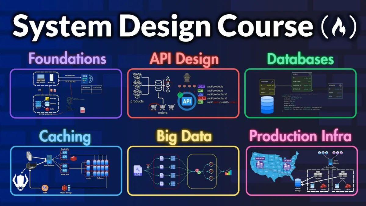 🇺🇸 System Design Course – APIs, Databases, Caching, CDNs, Load Balancing & Production Infra