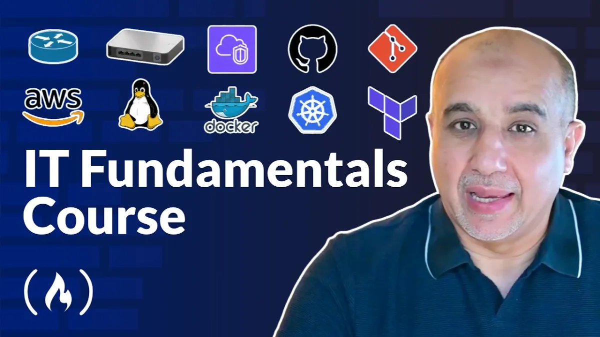 🇺🇸 IT Fundamentals Course – Hardware, Cloud, DevOps, Networking, Security, Databases, DNS, Git, Linux