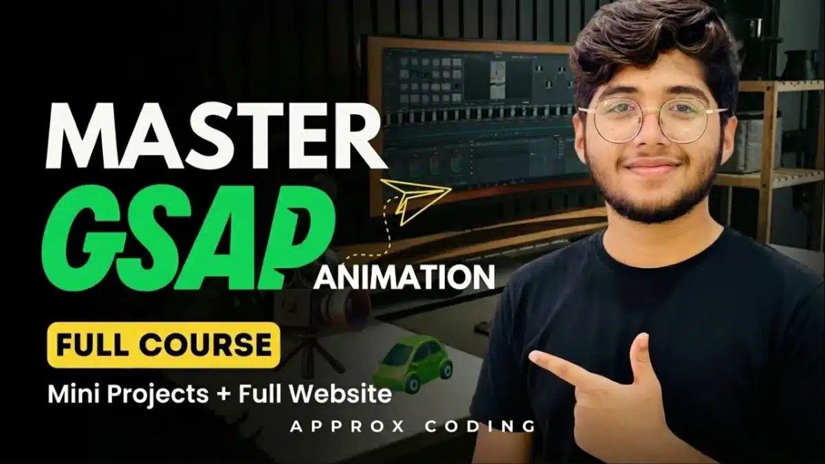 GSAP Full Course | Beginner to Advanced + Animated Website Project
