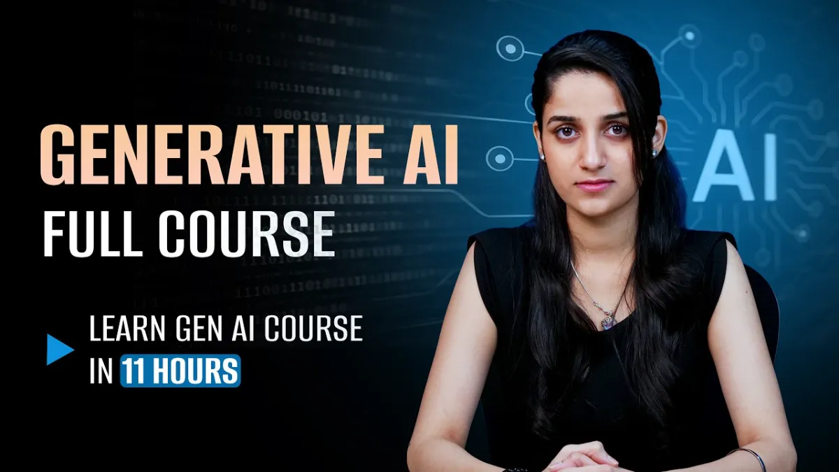 🇺🇸 Generative AI Full Course (2026) | Gen AI Tutorial For Beginners FREE