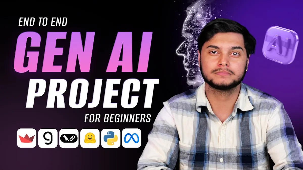 🇺🇸 Complete Generative AI Project Tutorial for Beginners (Easy) | Build your own PDF bot