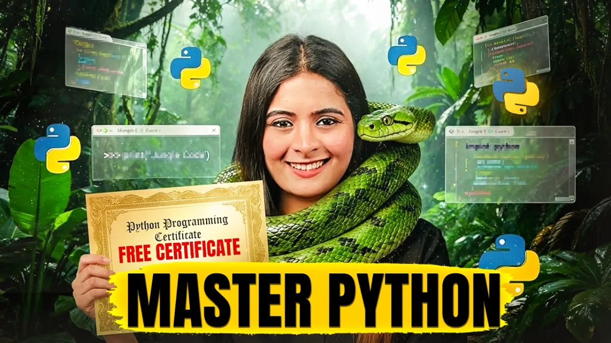 🇮🇳 Job-Ready Python Course 2026: Beginner to Advanced Skills | Free Certificate