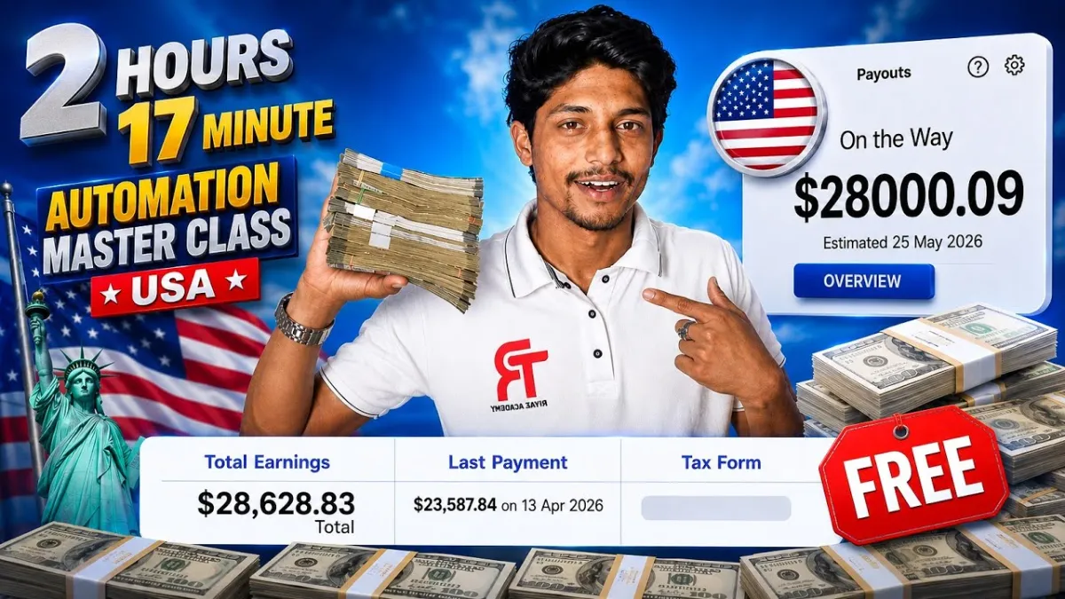 🇮🇳 2 Hours USA AI Automation Masterclass | Full Facebook USA Page Course