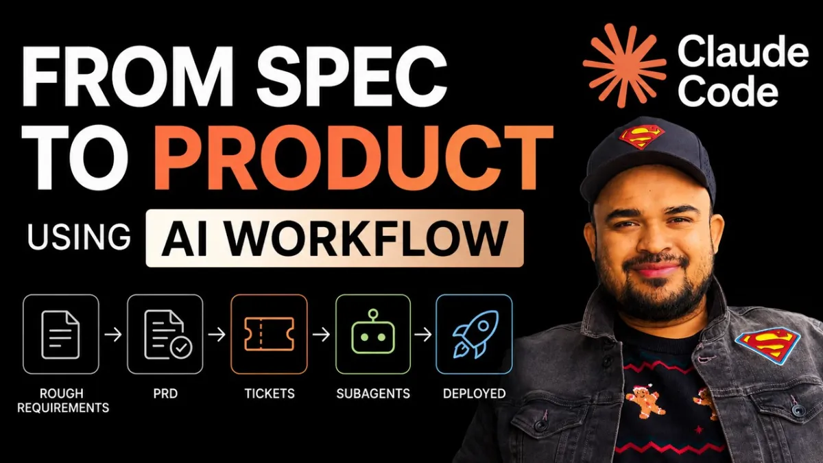 🇮🇳 Full AI Workflow – From Spec to Deployment using Claude Code