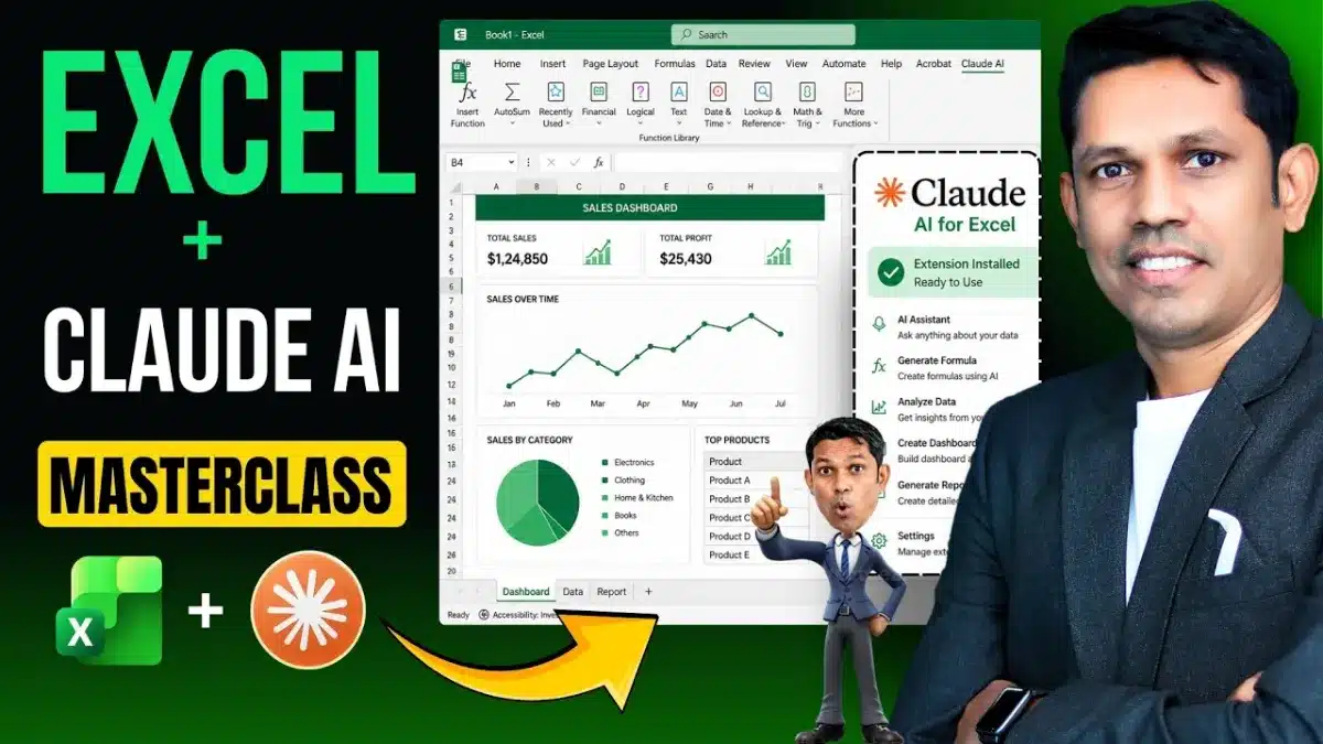 🇮🇳 Clean Data, Build Reports and Create Dashboards in Minutes Using Claude in Excel