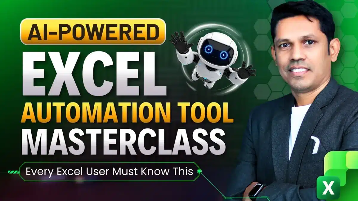 🇮🇳 AI-POWERED Excel Automation Tool Masterclass | Build Formulas & Automate Tasks like pro
