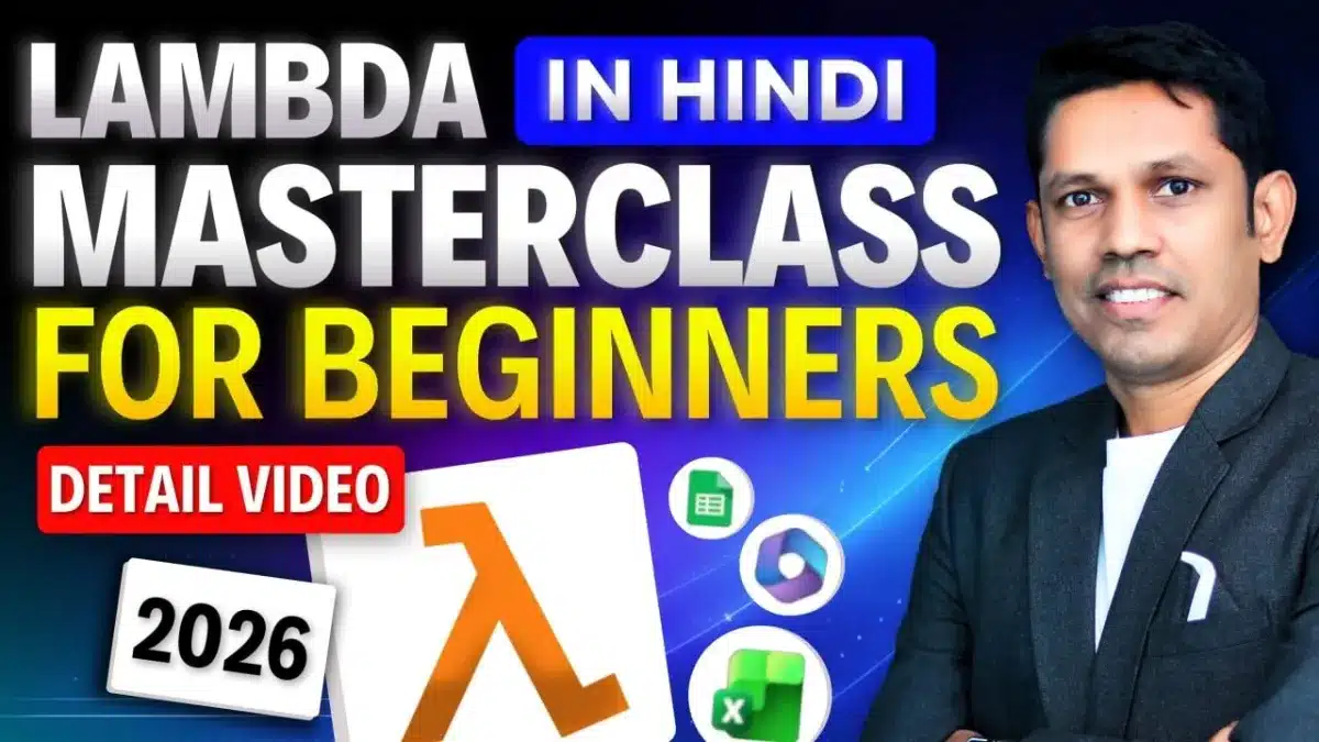 🇮🇳 99% Excel Users Don’t Know This Function! – LAMBDA | LAMBDA Masterclass
