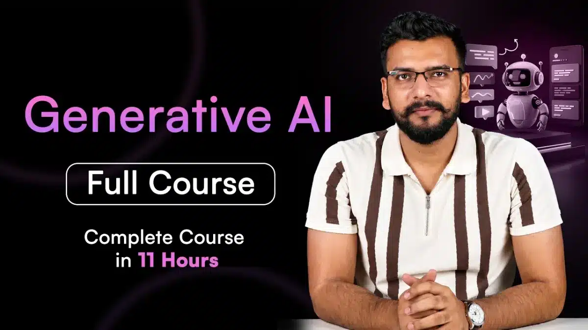 🇺🇸 Generative AI Full Course 2026 | Complete Gen AI Course Free